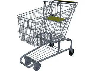 Shopping Cart CAD 3D Model