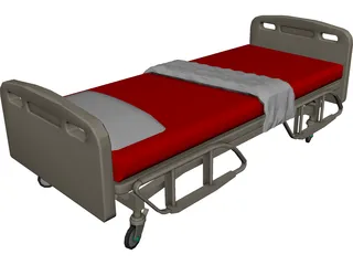 Bed Hospital 3D Model