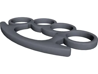 Brass Knuckles 3D Model