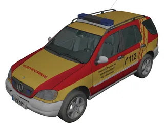 Mercedes-Benz ML 320 Feuer (1998) 3D Model
