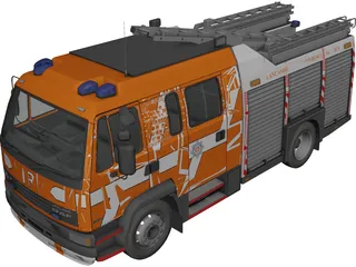 DAF Leyland 55 Fire 3D Model 3D Preview