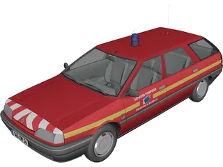 Renault 21 Nevada Fire 3D Model