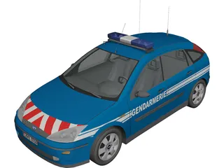 Ford Focus Gendarmerie 3D Model