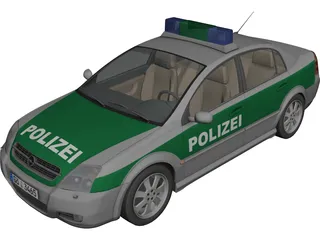 Opel Vectra Polizei (2004) 3D Model