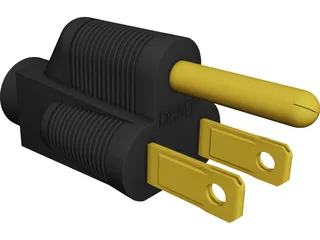 Power Plug CAD 3D Model