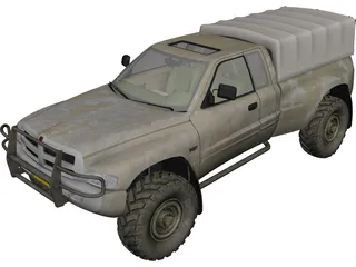 Dodge RAM Army 3D Model