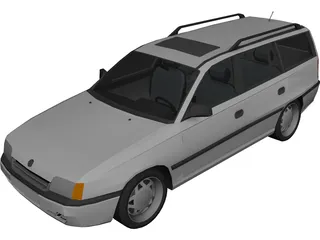 Opel Kadett E Caravan 3D Model