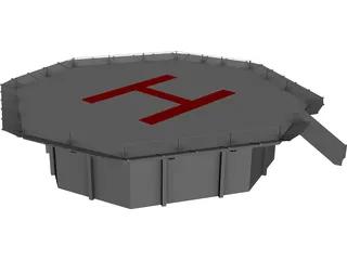 Heli Pad 3D Model