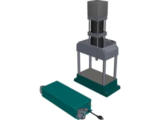 Press Machine CAD 3D Model