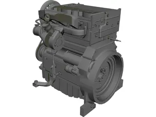 Engine Deutz Turbo Diesel (2011) 3D Model