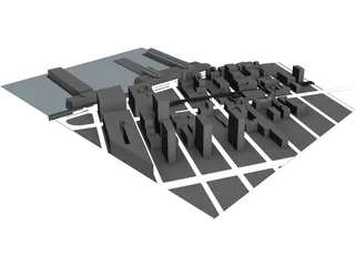 Chelsea Neighborhood NYC 3D Model