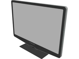Philips LCD TV 3D Model