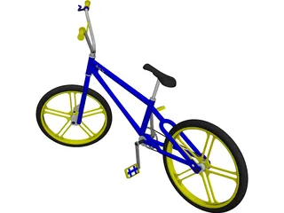 BMX Bike CAD 3D Model