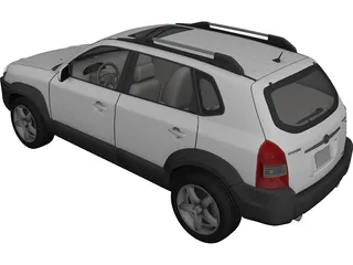 Hyundai Tucson V6 (2005) 3D Model