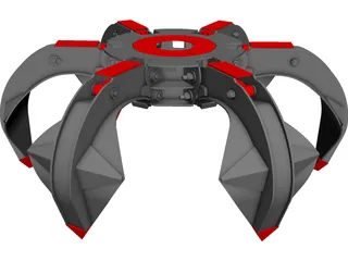 Hydraulic Polyp Grab 3D Model 3D Preview