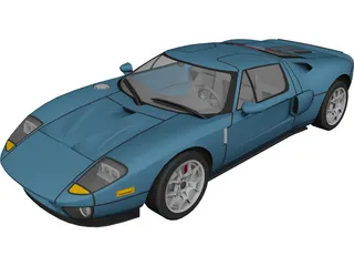 Ford GT40 (2009) 3D Model