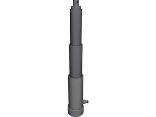 Telescopic Hydraulic Cylinder 3D Model