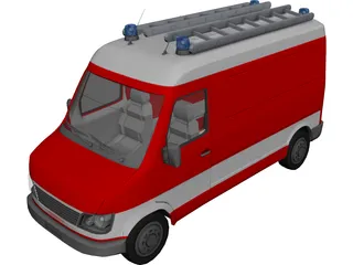 Firetruck Small 3D Model