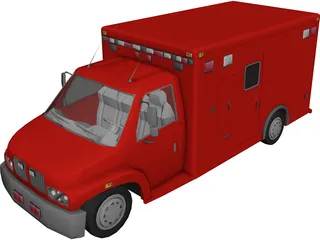 Firetruck Small 3D Model 3D Preview