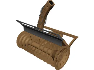 Snow Blower 3D Model