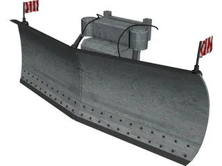 Snow Plow 3D Model