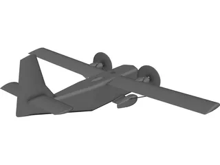 Australian GAF N22 Nomad CAD 3D Model