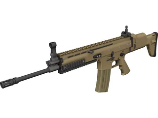 FN SCAR Mark16 N091210 Gun 3D Model