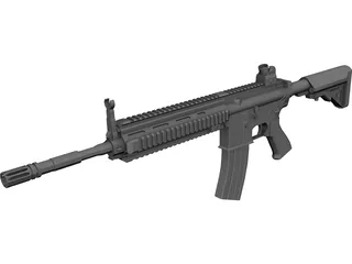 HK 416 3D Model