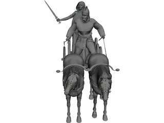 British Chariot 3D Model