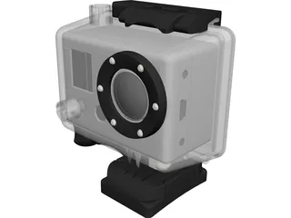 GoPro Hero Camera CAD 3D Model
