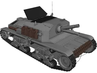 Semovente 75mm 3D Model