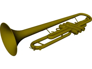 Trumpet CAD 3D Model