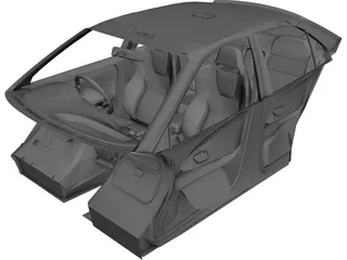 Interior Mitsubishi Evolution VI (1997) 3D Model 3D Preview