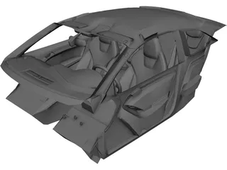 Interior Audi S5 (2010) 3D Model 3D Preview