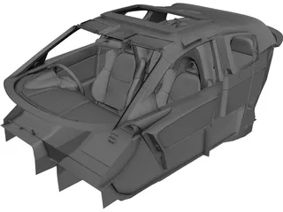 Interior Mazda RX8 (2004) 3D Model