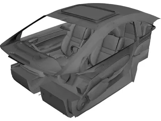 Interior Honda Civic SI (2006) 3D Model 3D Preview