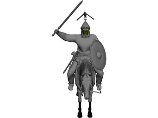 Celtic Noble Cavalry 3D Model
