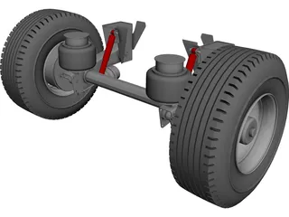 Hendrickson Suspension CAD 3D Model