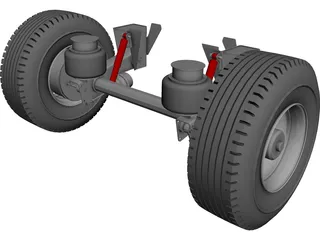 Hendrickson Suspension 3D Model