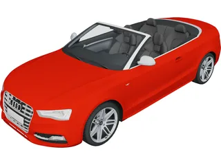 Audi S5 Convertible (2010) 3D Model 3D Preview
