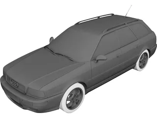 Audi 80 Avant RS2 (1994) 3D Model 3D Preview