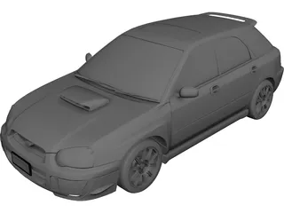 Subaru Impreza Sportwagon (2003) 3D Model 3D Preview