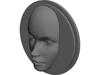 Face Disk 3D Model