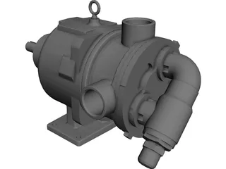 Viking Hydraulic Motor CAD 3D Model