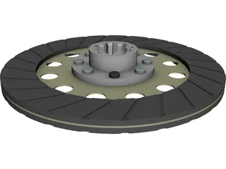 Clutch Friction Disc 3D Model