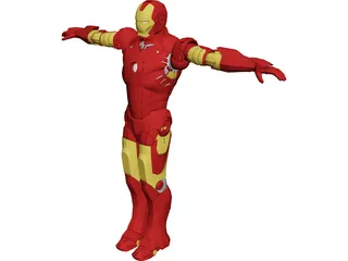 Iron Man 3D Model 3D Preview
