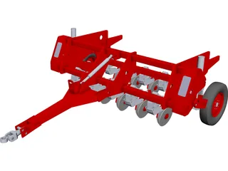 Agricultural Planter CAD 3D Model