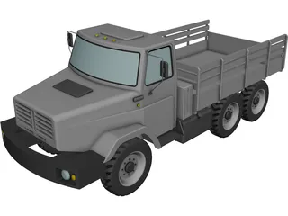 ZIL 433440 CAD 3D Model