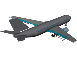 Airbus A300 CAD 3D Model