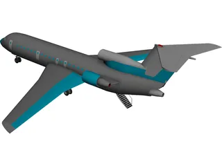 Yakovlev Yak-42D 3D Model